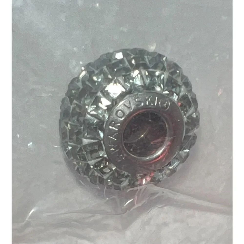 Set of Three Crystal Passions Pavé Beads – Swarovski Black Diamond – 15mm